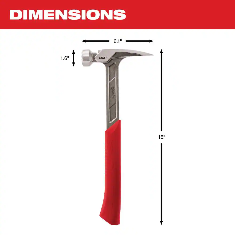 22 oz. Milled Face Framing Hammer