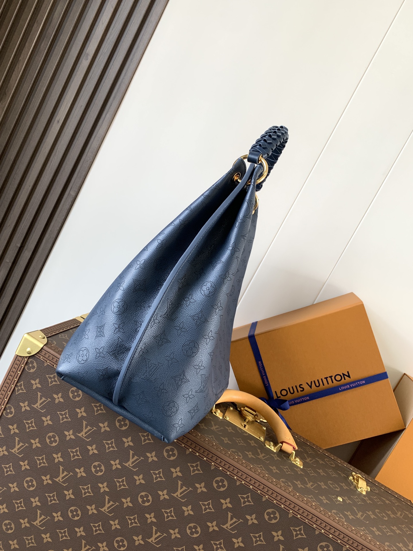TOP Louis Vuitton LV Sac Carmel Bag 40x17x35cm - Dark Blue