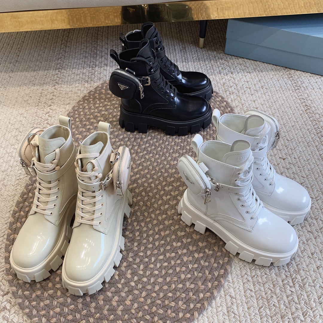 TOP PRADA Classic Autumn And Winter Short Boots - 3 Colors