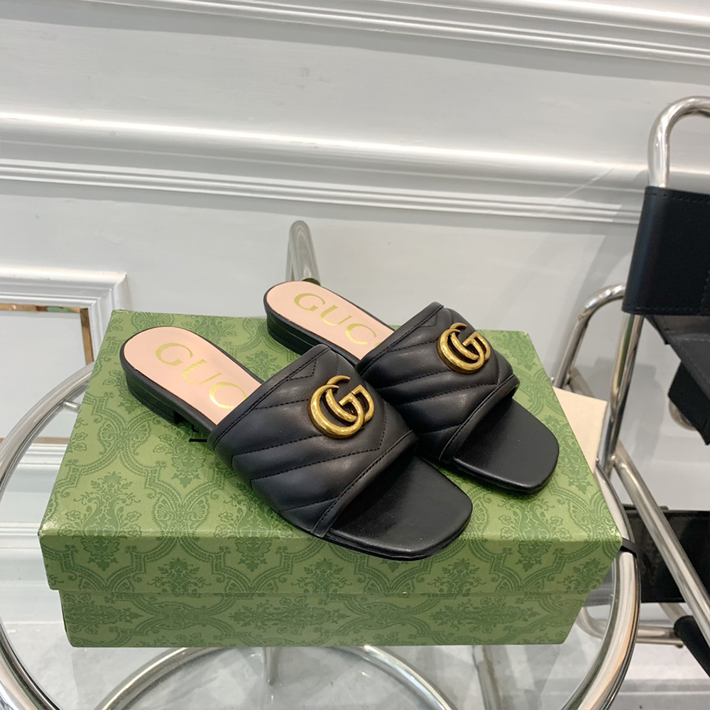 Gucci Double G leather sandals (Replica)