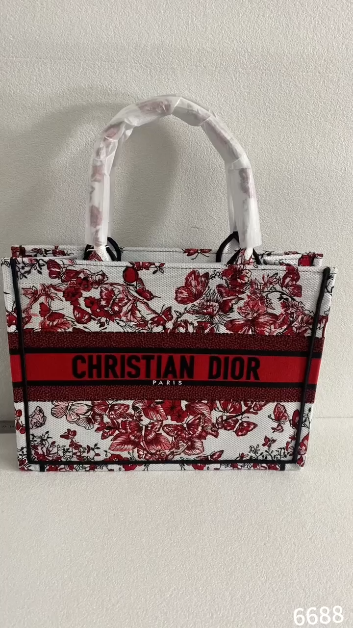 TOP Christian Dior Embroidery Tote Handbags 36cm/41cm - 2 Sizes