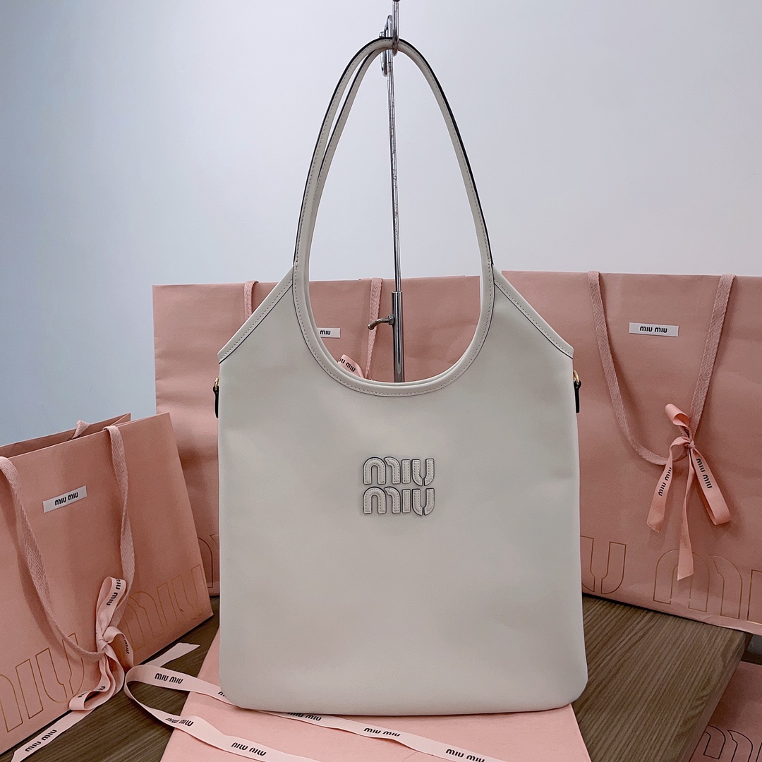 TOP Miu Miu Isetan Limited Edition Tote Bag Calfskin 35x40cm - 4 Color