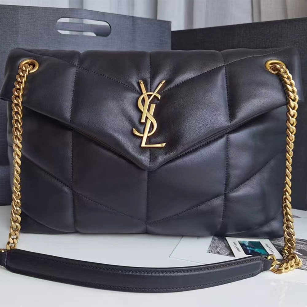 LOULOU PUFFER Medium Quilted Lambskin Handbag (Replica)