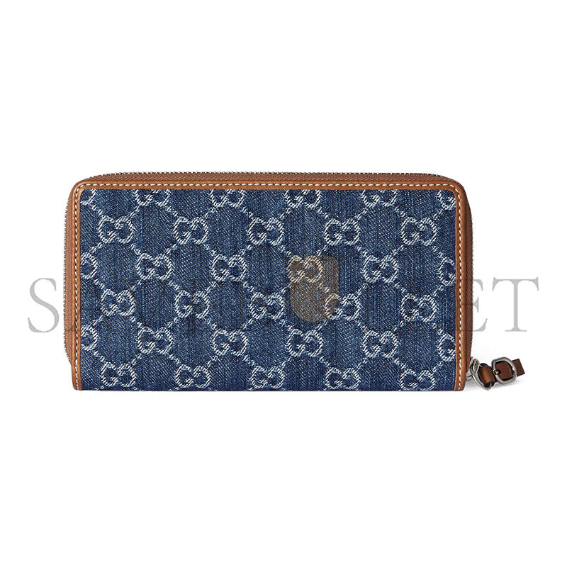 GUCCI GG EMBLEM ZIP AROUND WALLET 821802 (19*11cm)