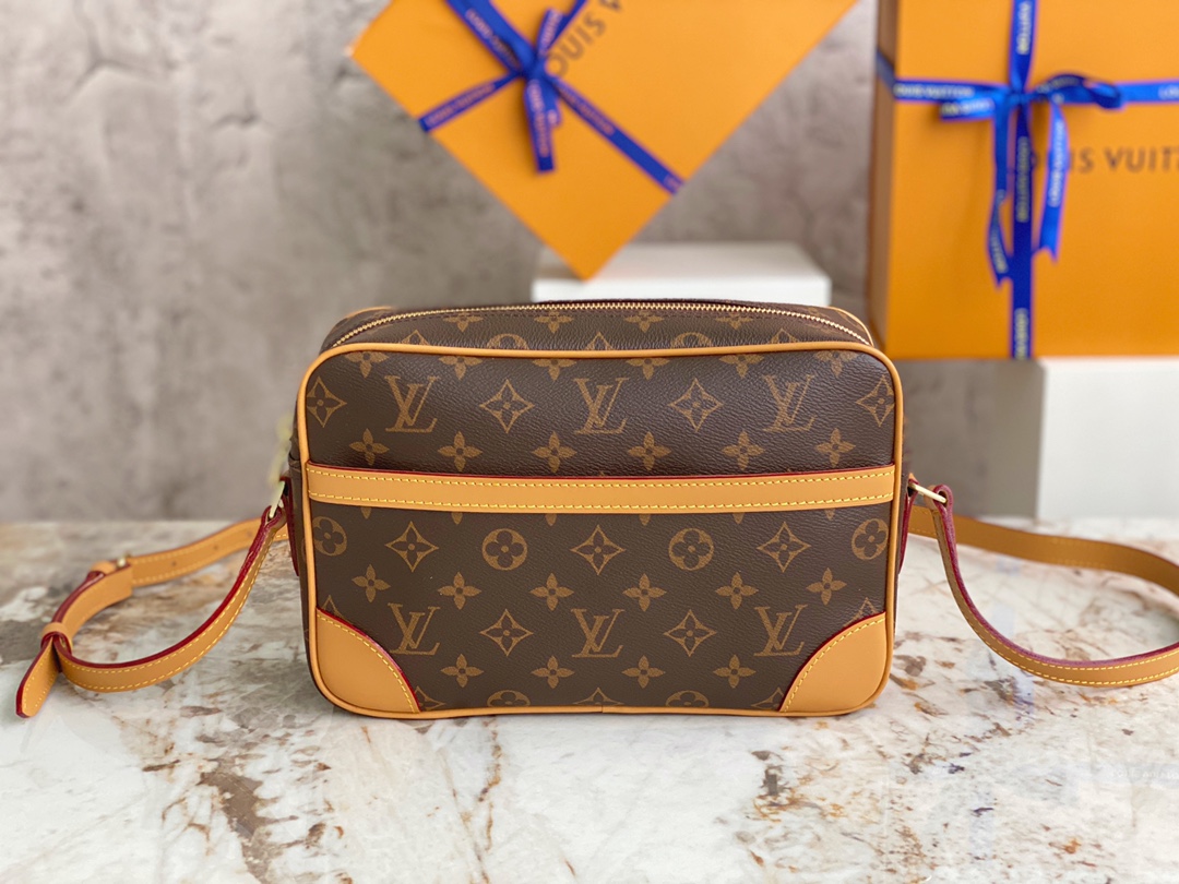 TOP Louis Vuitton LV Vintage Monogram Bag 23.5*15.5*5.5cm/29×19×7.5cm - Brown