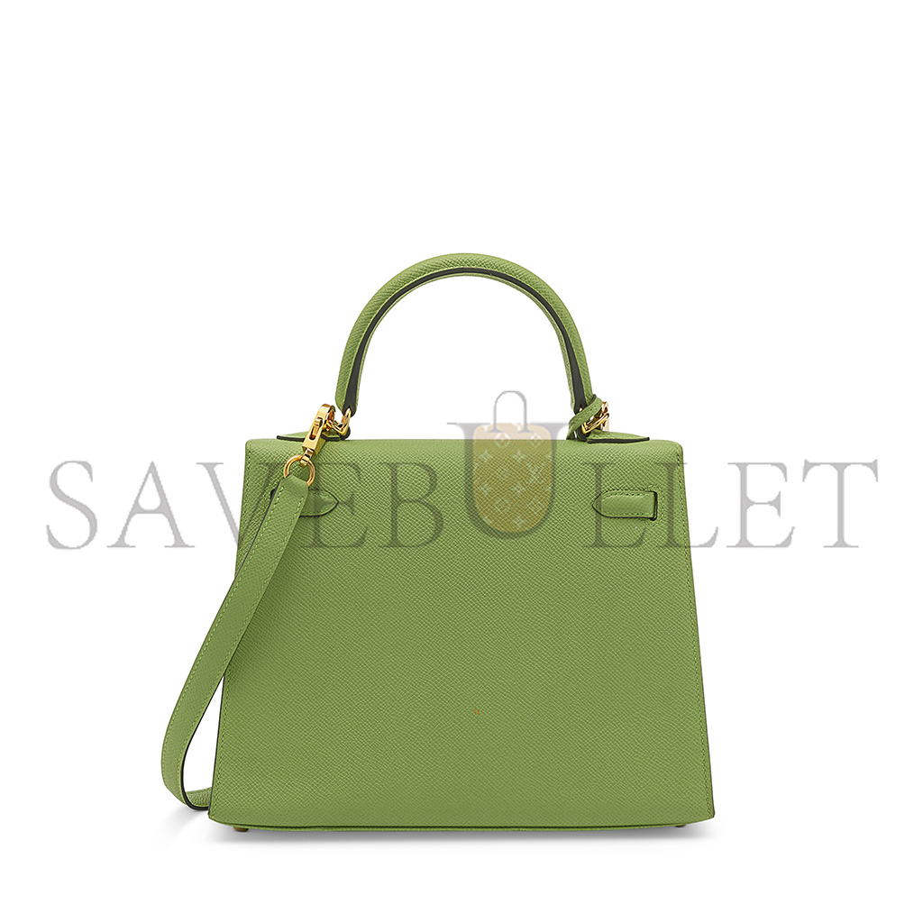 HERMÈS EPSOM KELLY 25 WITH GOLD HARDWARE (25*17*7cm)