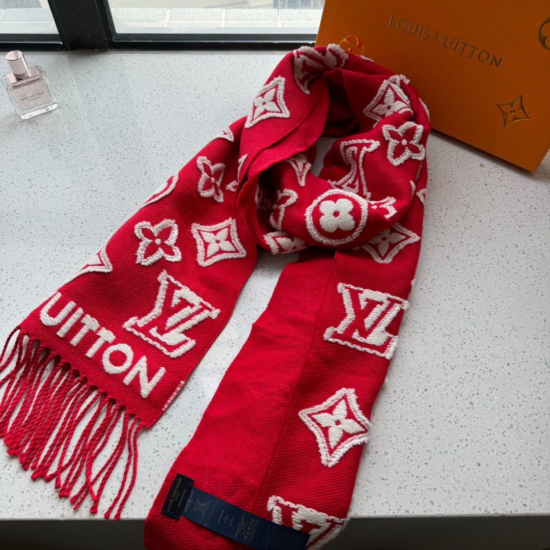 TOP Louis Vuitton LV Monogram Scarf 34 x 200cm - 3 Color