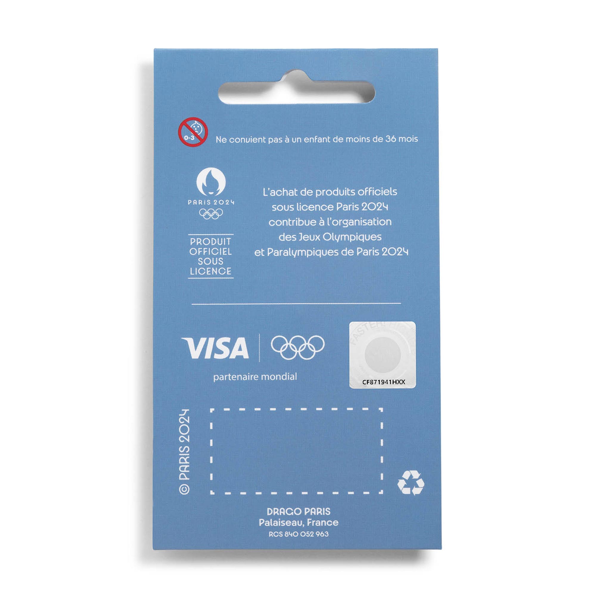 Paris 2024 Olympics Football Pin Badge