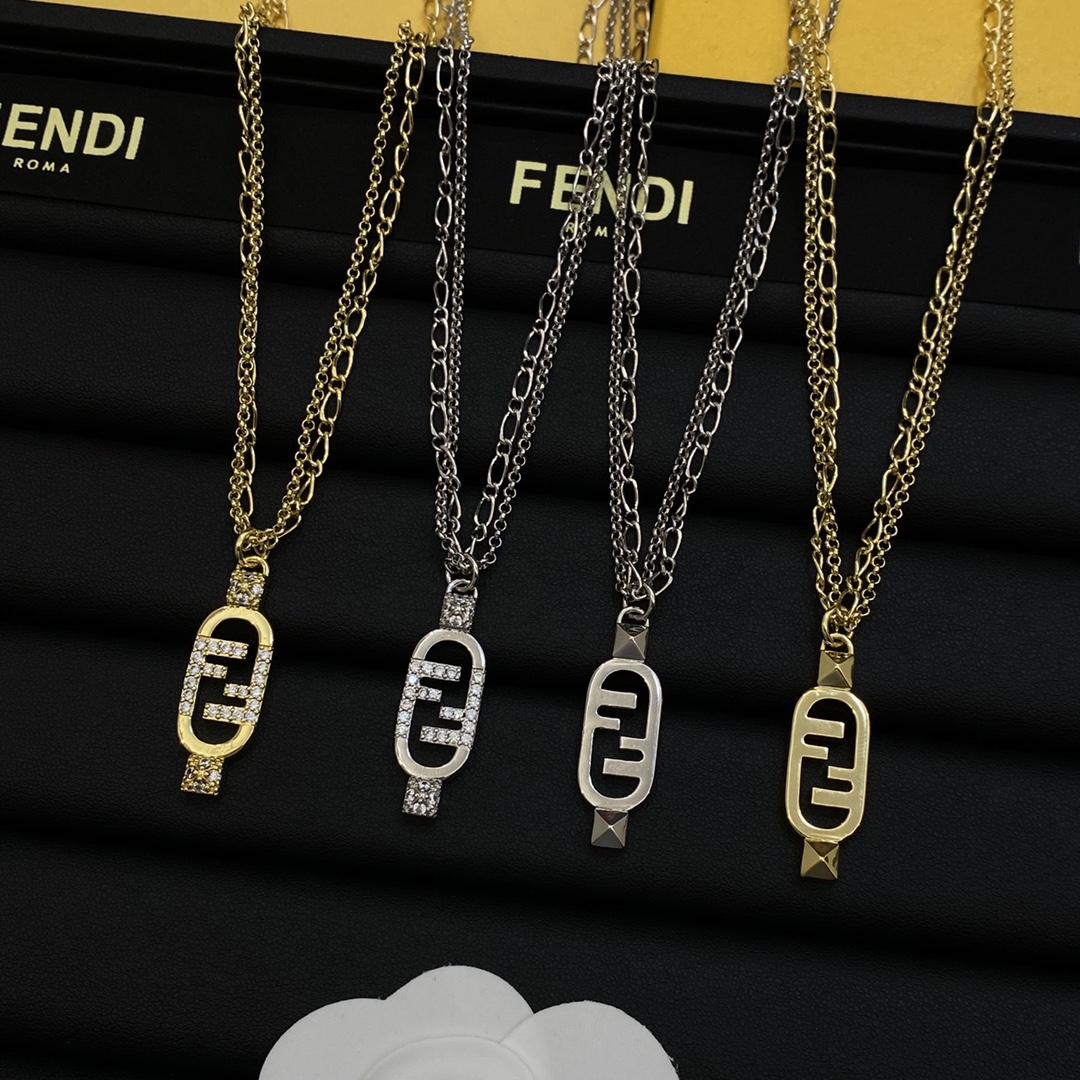 TOP FENDI FF Necklace - 2 Color