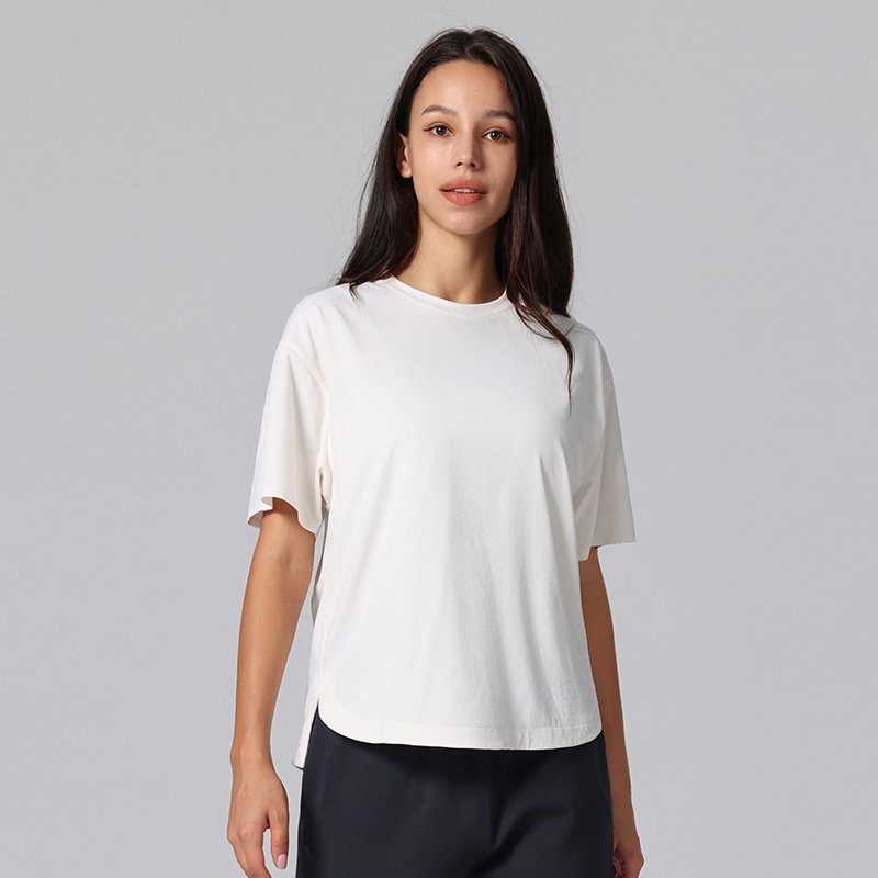 Super Soft Short Sleeve Womens Loose Fit Workout Casual Tshirt