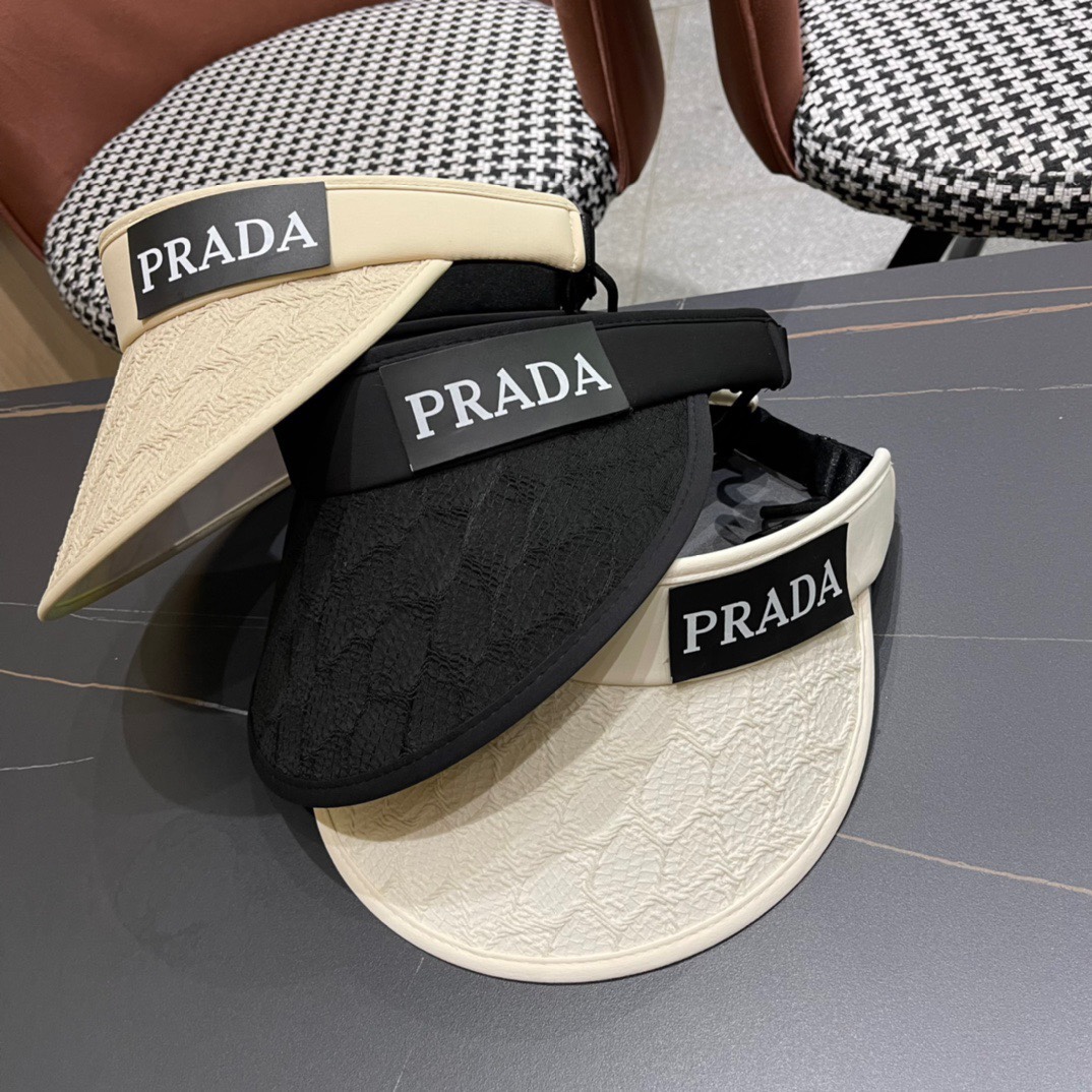 TOP PRADA Sunscreen Hat - 3 Color