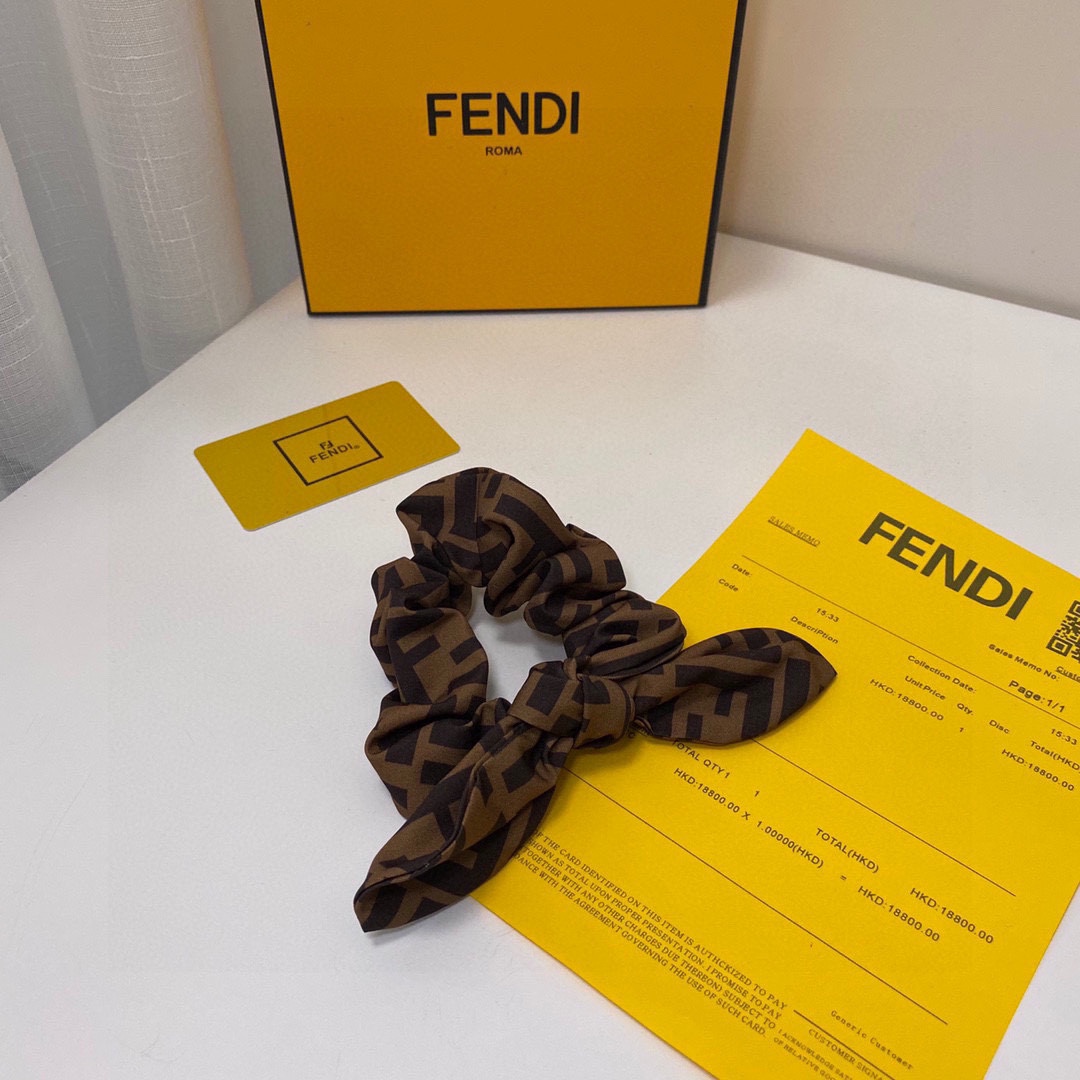 TOP FENDI Rabbit Ear Bow Head Rope