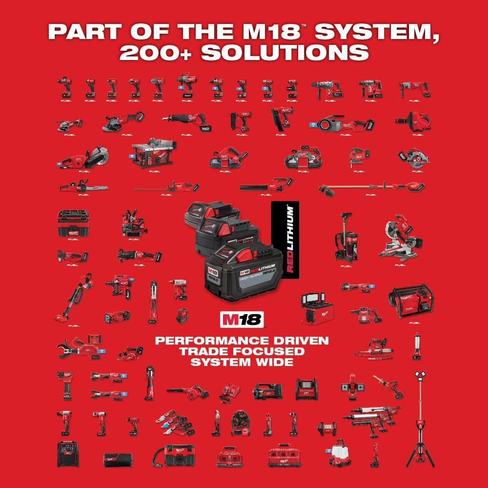 M18 18V Lithium-Ion Cordless Combo Kit (5-Tool) with 2-Batteries, Charger and Tool Bag