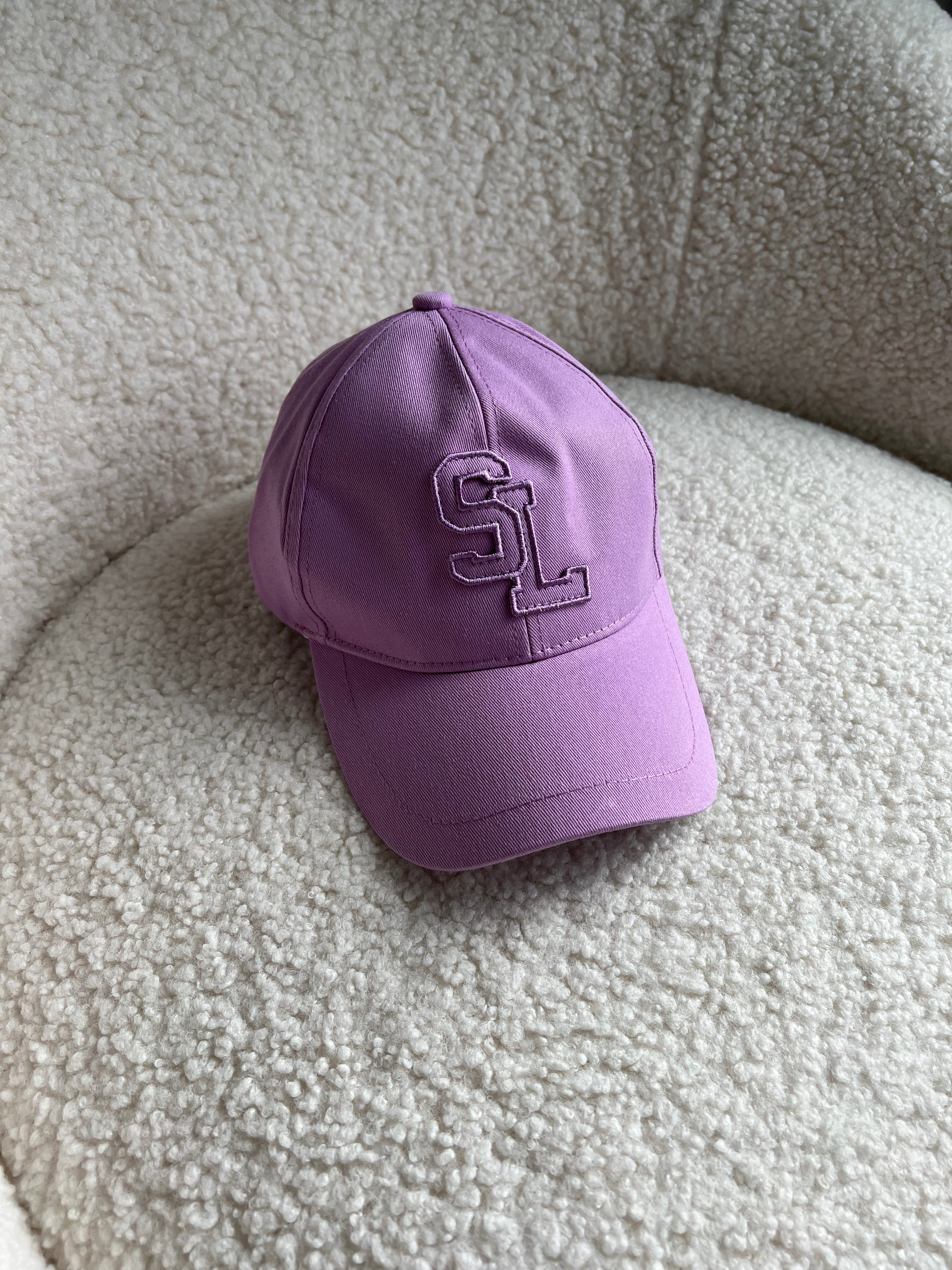 TOP Yves Saint Laurent YSL Baseball Cap in Cotton Canvas - Purpls