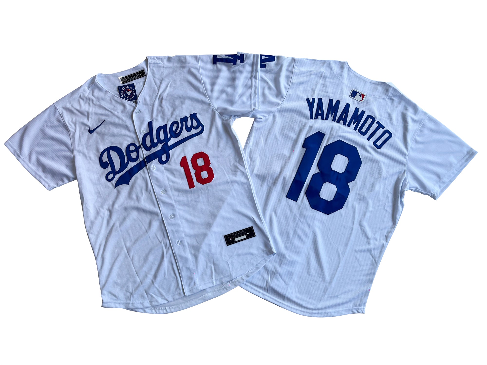 Los Angeles Dodgers Yoshinobu Yamamoto #18 White Home Limited Player Jersey