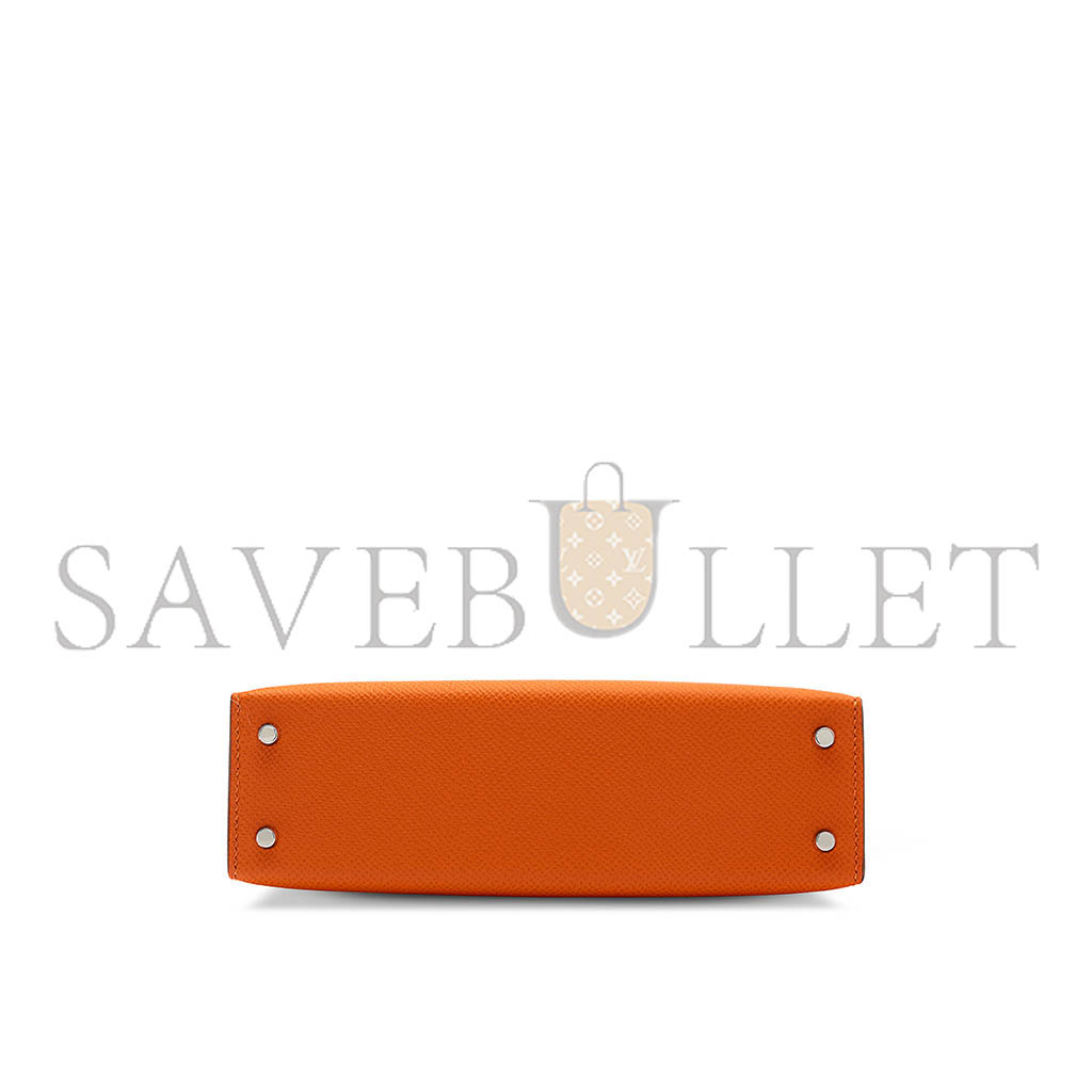 HERMÈS MINI KELLY II WITH PALLADIUM HARDWARE (19*12*5.5cm)