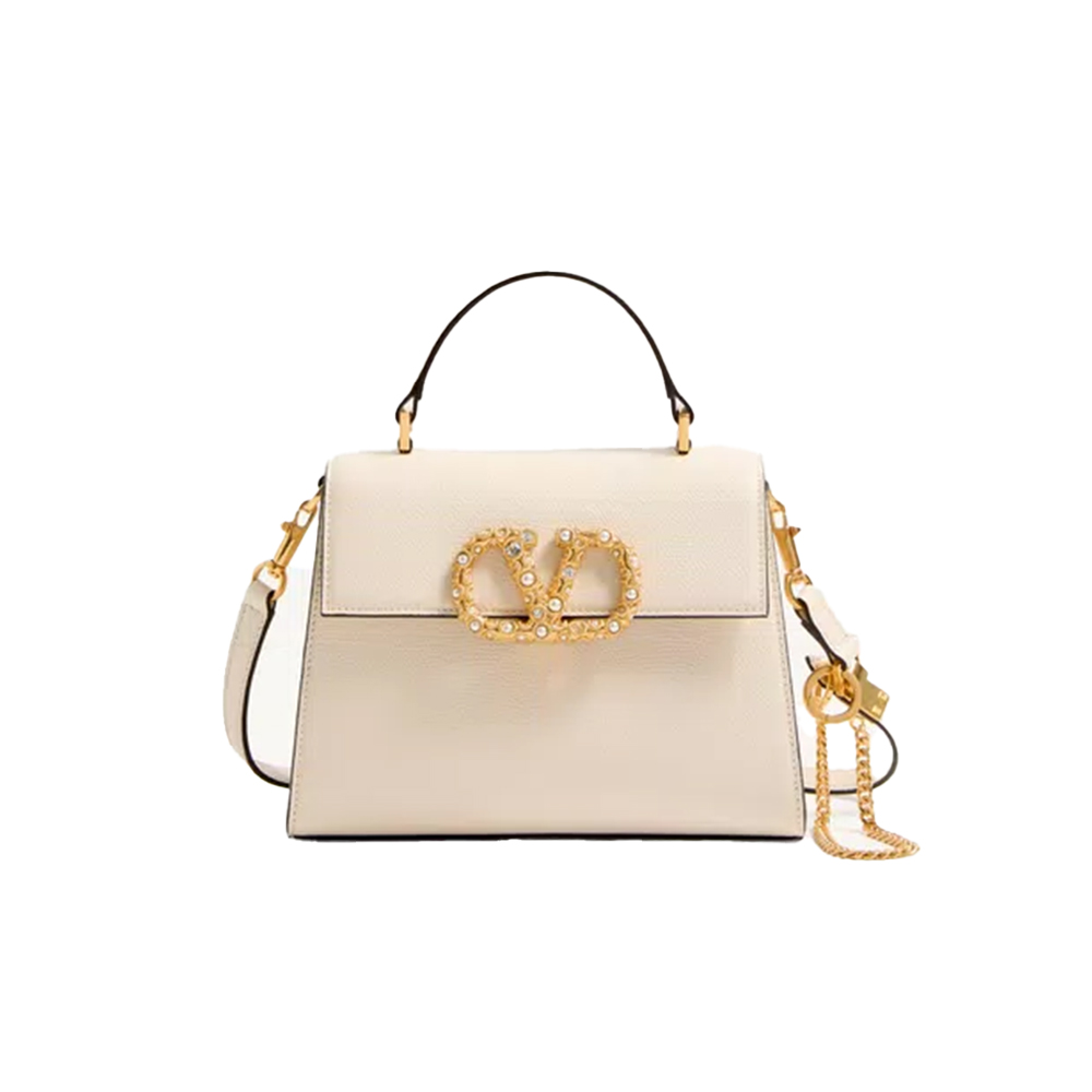 Valentino Small Vsling Handbag With Jewel Embroidery（10A Mirror Version）