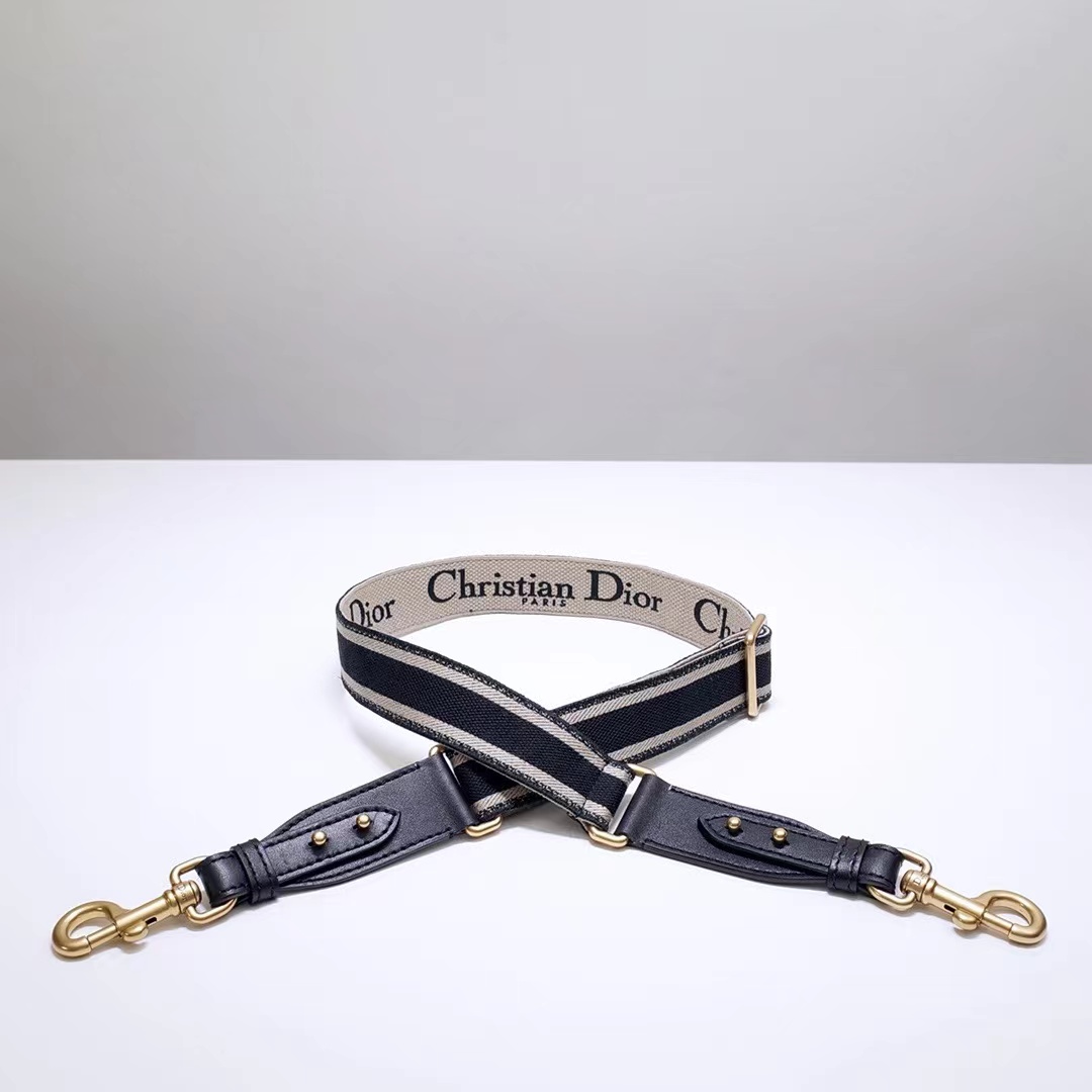 TOP Christian Dior Shoulder Strap - Black