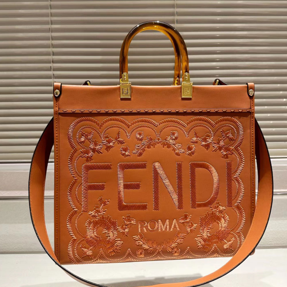 FENDI Sunshine Flower Embroidery Bag Medium(Replica)