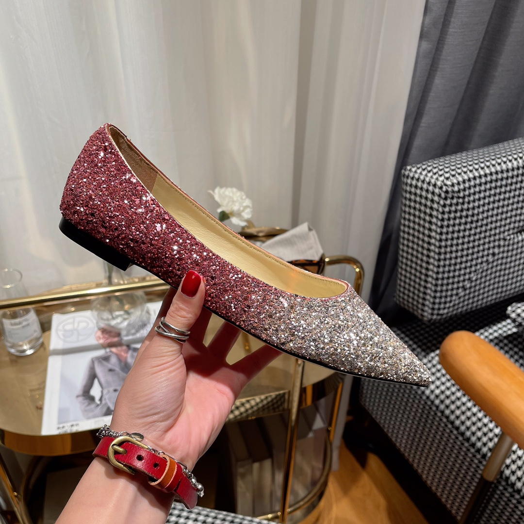 Jimmy Choo Love Flat cusp  Slide Sandal (Replica)