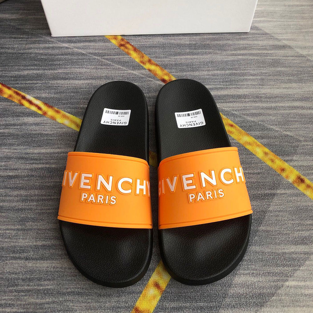 Givenchy Rubber Logo flip-flops Slide Sandal(Replica)