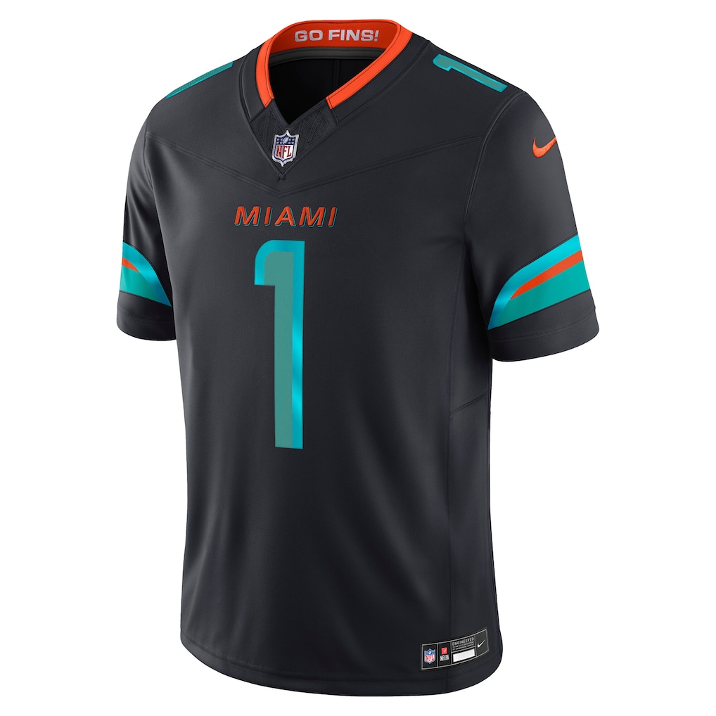 Men's Tua Tagovailoa Pitch Blue Miami Dolphins 2025 Rivalries Collection Limited Jersey