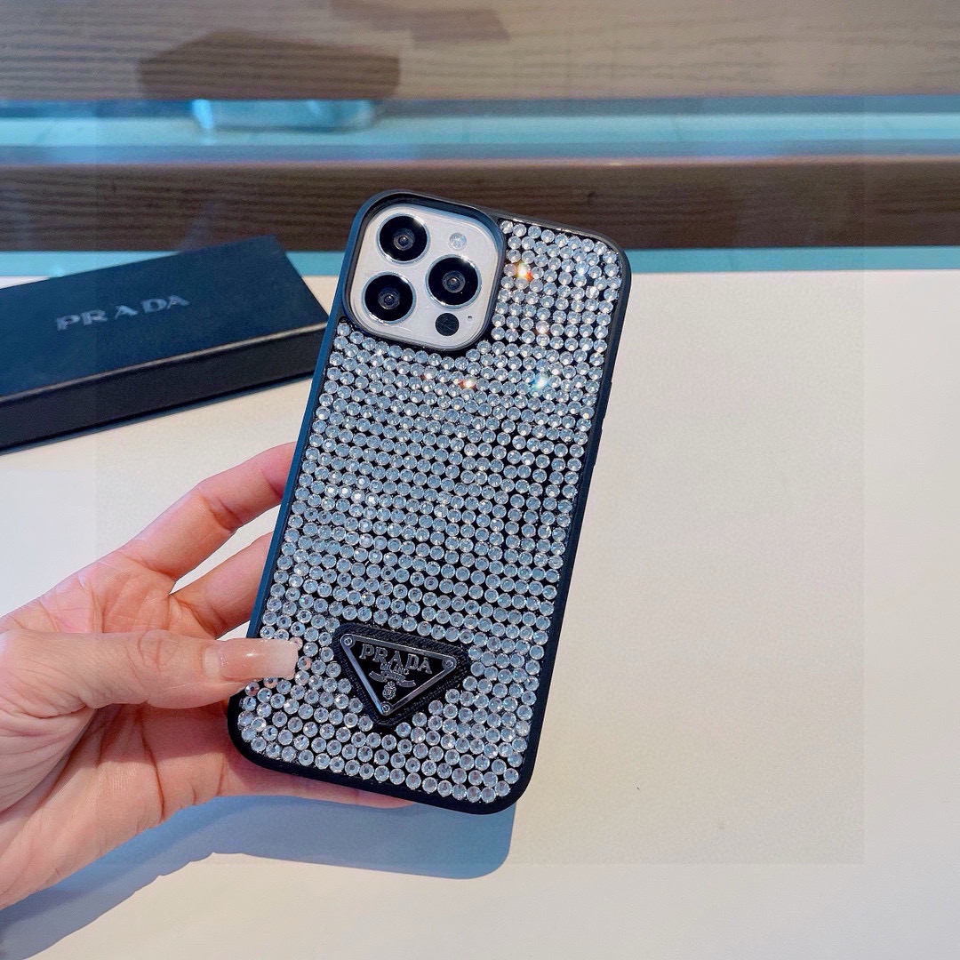 TOPPrada Iphone Phone Case- Sliver