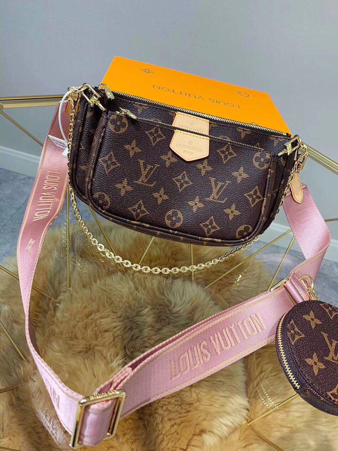TOP Louis Vuitton LV LV Multi Pochette Accessoires Monogram - PINK
