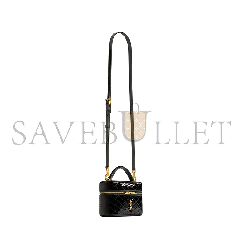 YSL GABY VANITY BAG IN PATENT LEATHER 7667310UFU71000 (18*11*6.5cm)