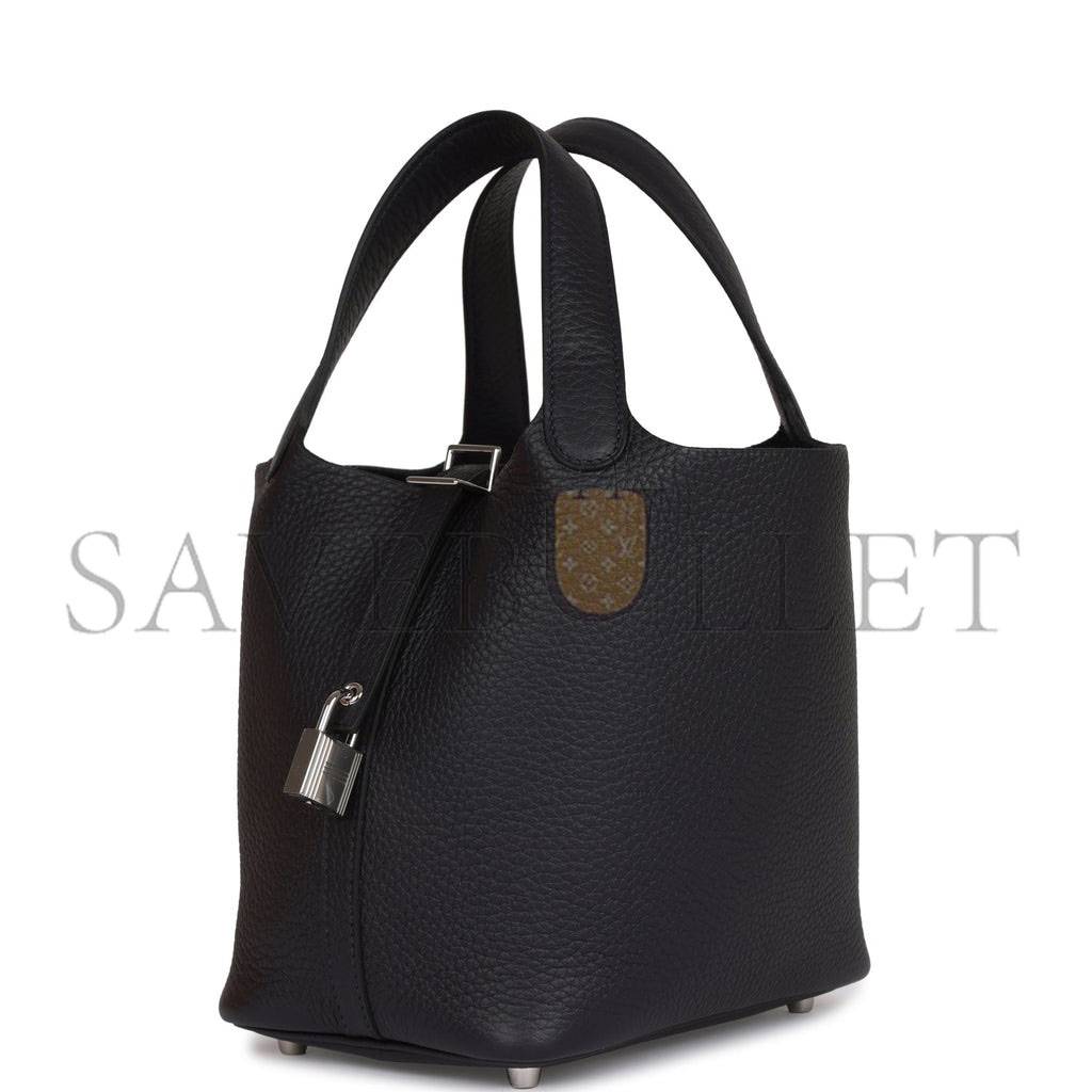 HERMES MASTER PICOTIN LOCK 18 CABAN CLEMENCE PALLADIUM HARDWARE (18*13*18cm)