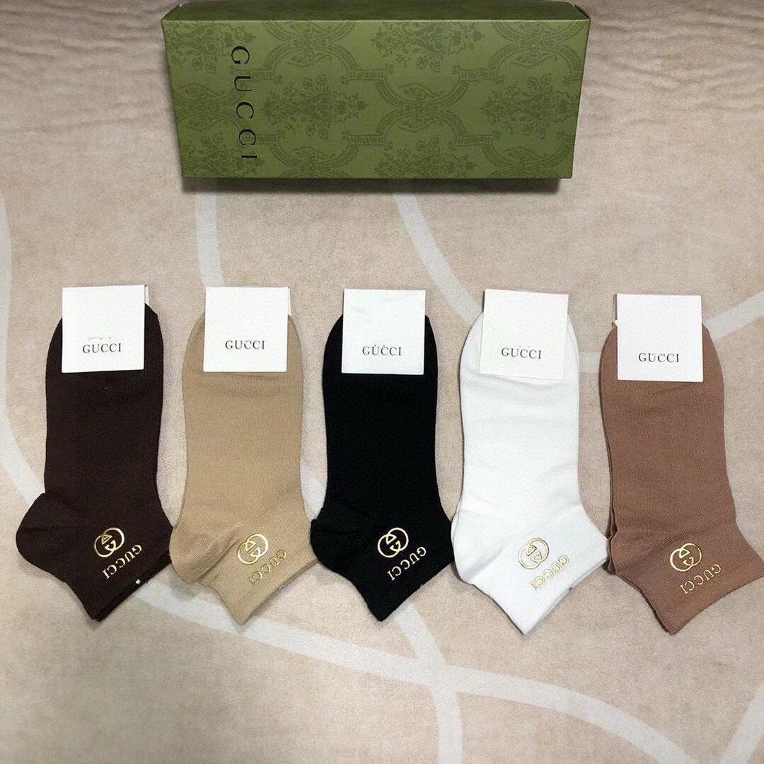 TOP GUCCI Socks - 5 Pieces as a Set