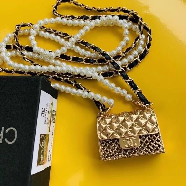 TOP CHANEL Mini Box Bag - Silver/Gold