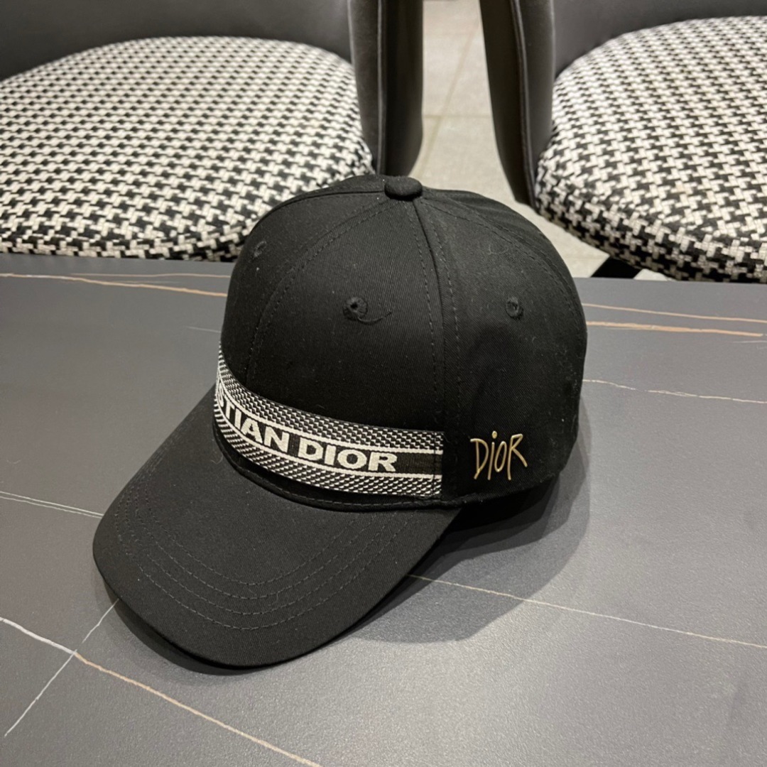 TOP Christian Dior Baseball Hat - Black