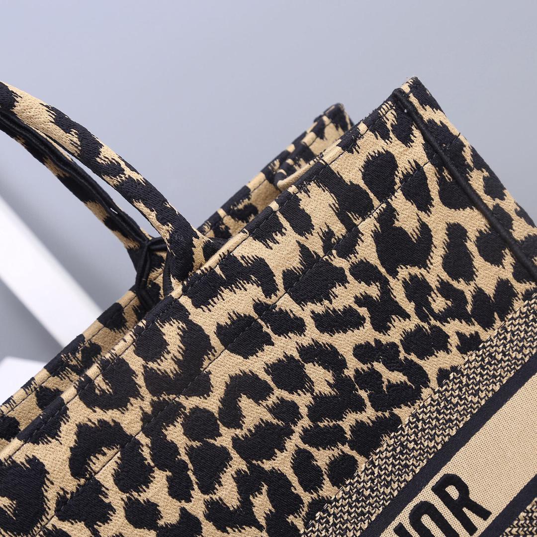 TOP Christian Dior Book Tote Bag Large 41.5cm - Leopard