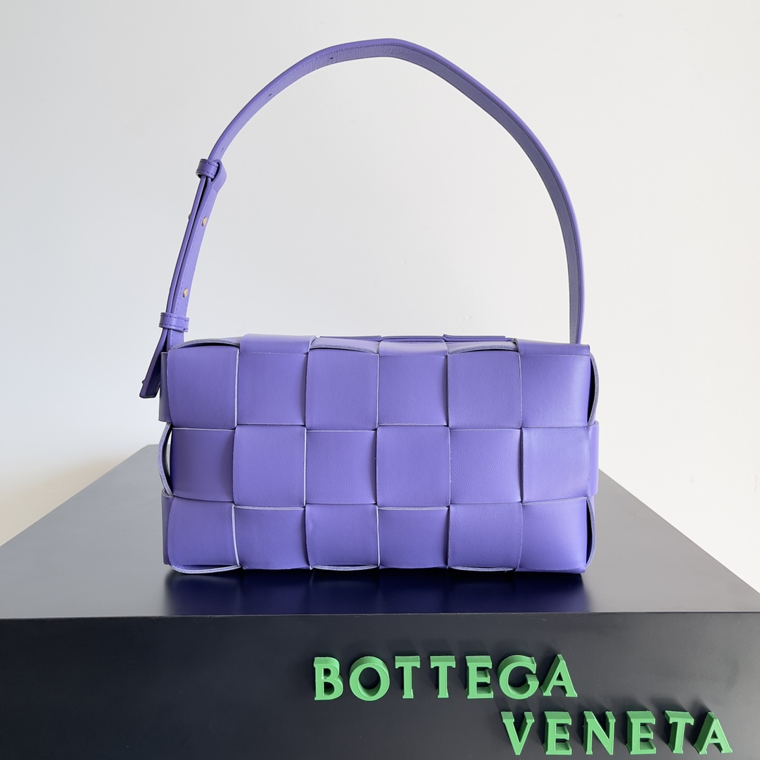 TOP Bottega Veneta BV Brick Cassette Bag 24x14x10cm - Purple