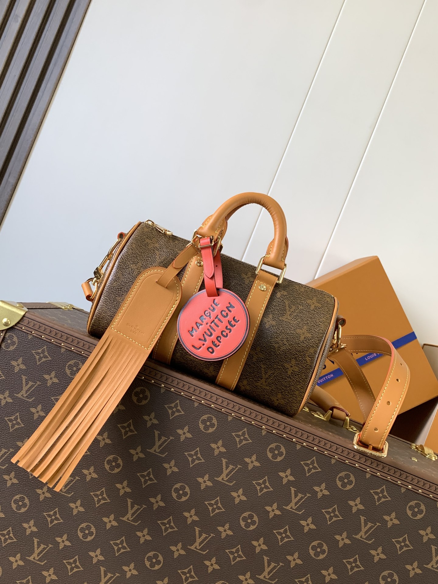 TOP Louis Vuitton LV Keepall Bandoulière 25 Handbag 25*15*11cm - Brown