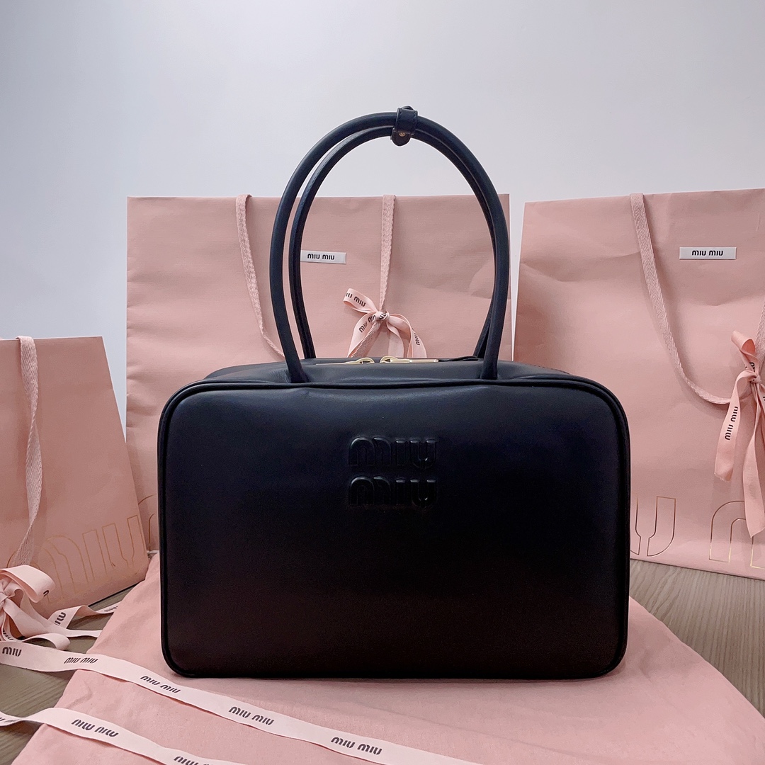 TOP Miu Miu Briefcase Calfskin 34x23x12cm - 2 Color