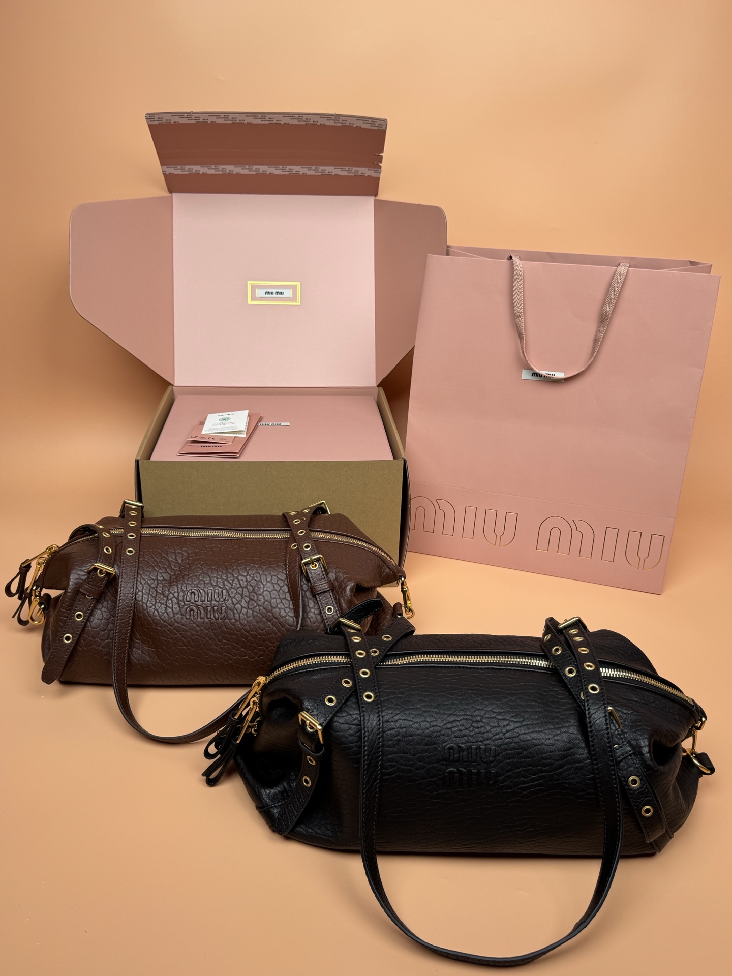 TOP Miu Miu Joke Nappa Lambskin Bag 38x18x18cm - 2 Colors