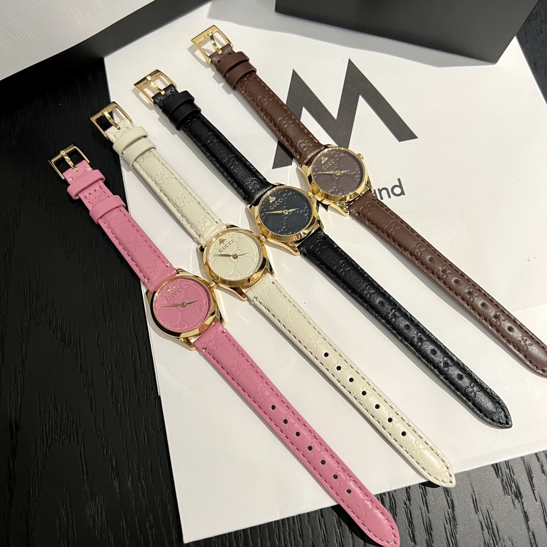 TOP GUCCI Small Little Bee Ladies Watch 27mm