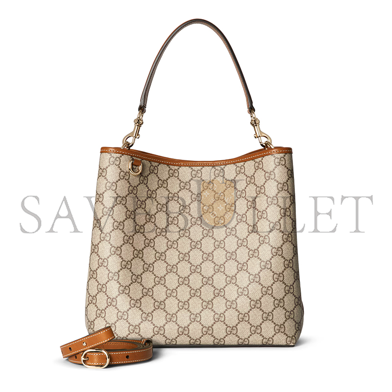 GUCCI GG EMBLEM MEDIUM BUCKET BAG 815103 (25*25*15.5cm)