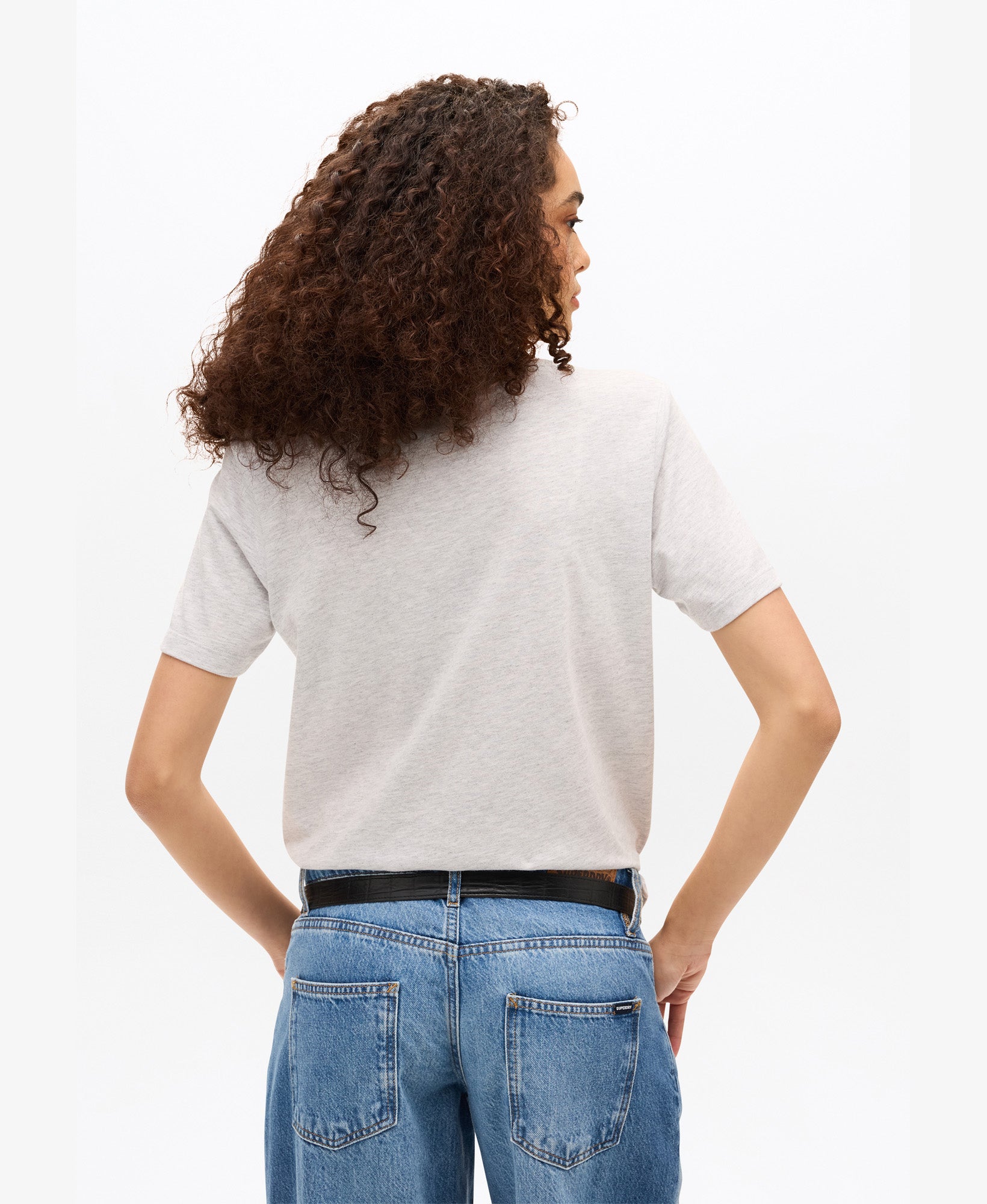 Athletics Tee | Flake Grey Marle