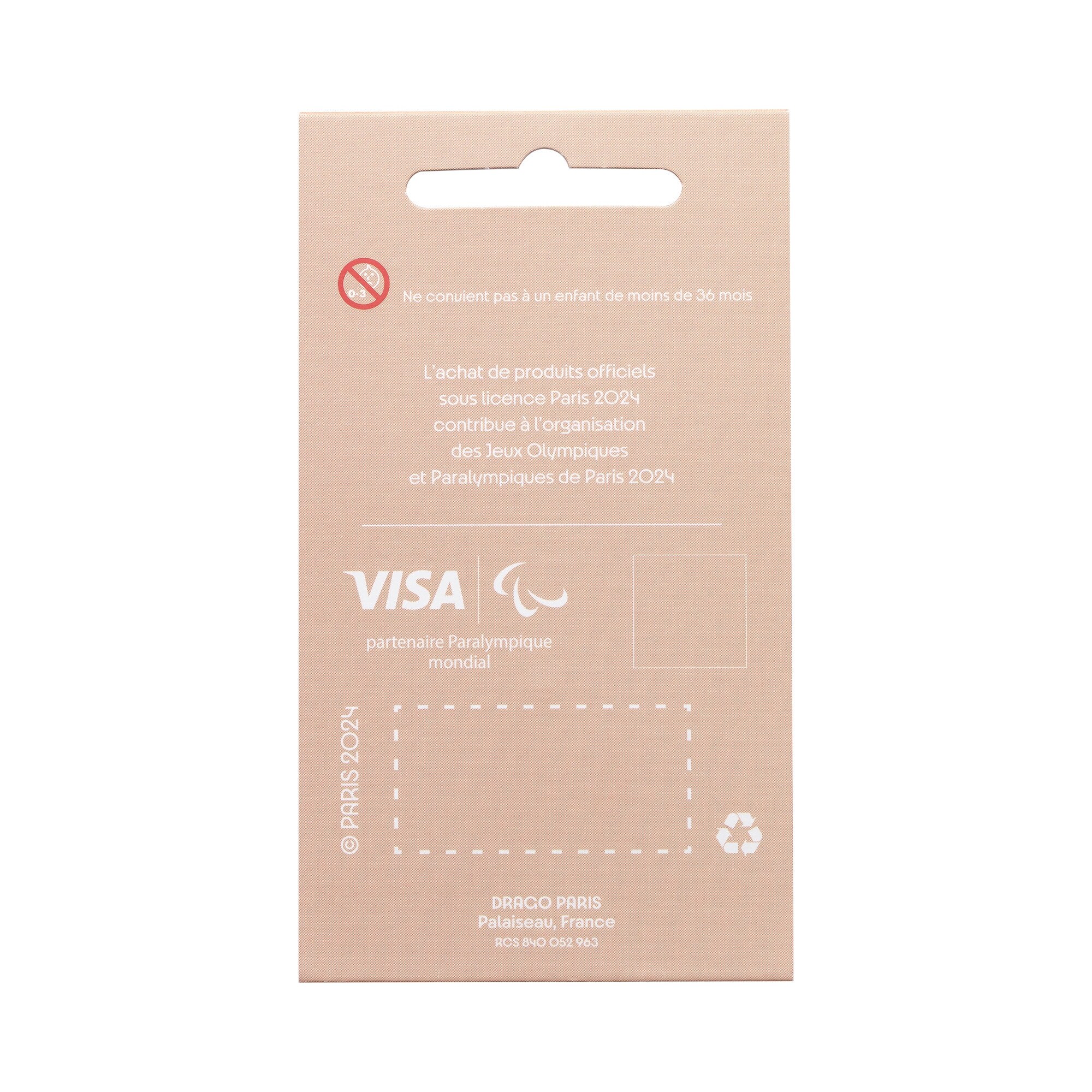 Paris 2024 Paralympics Oval Pin Badge