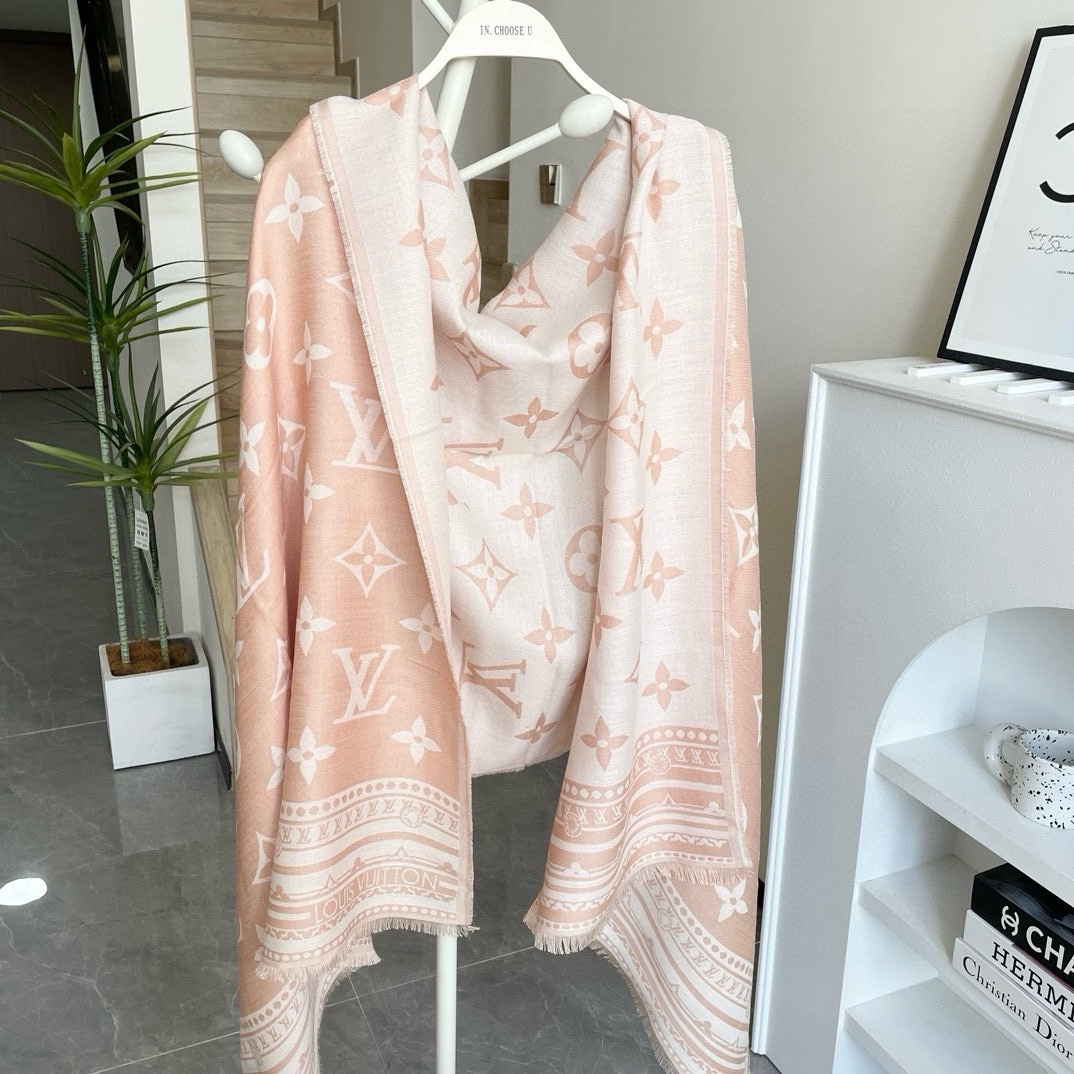 TOP Louis Vuitton LV Wool Scarf 90x200cm - 2 Color