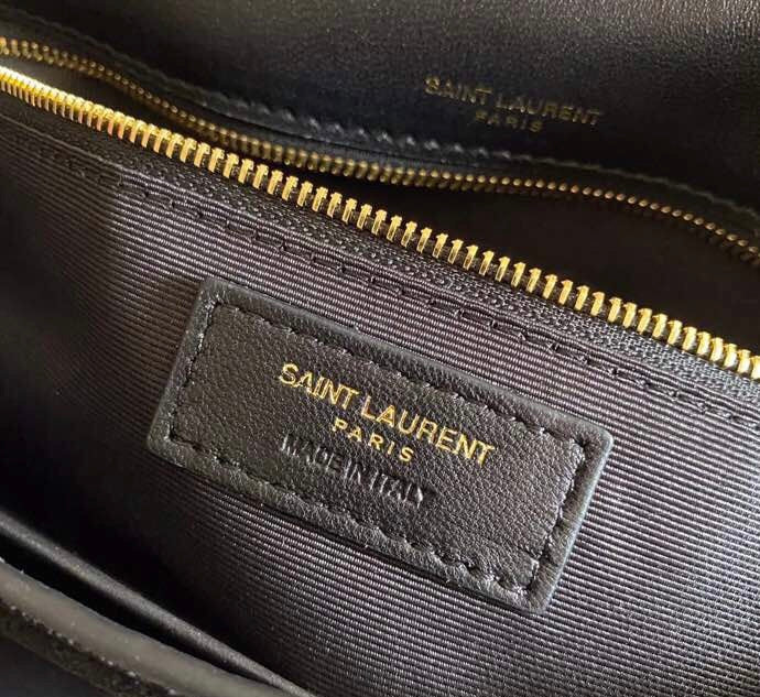 TOP Yves Saint Laurent YSL Kate Suede Tassel Medium Bag - Black