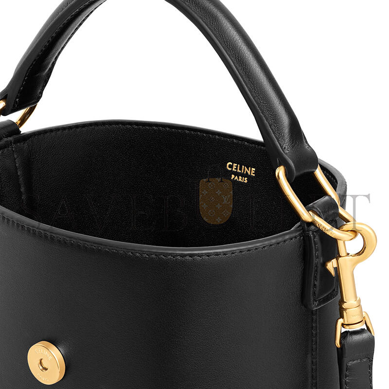CELINE MINI BUCKET LOUISE IN SMOOTH CALFSKIN 10N473GHJ.38NO (13.5*16*10cm)
