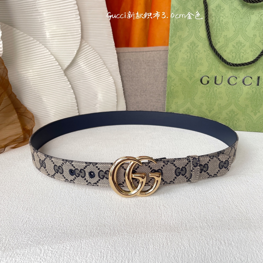 TOP GUCCI Classic Leather Belt - 2 Colour