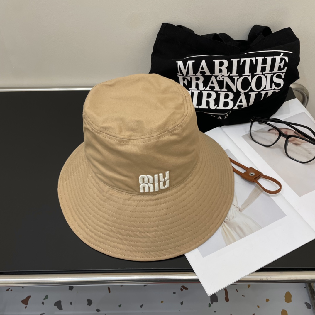 TOP Miu Miu Big Brimmed Fisherman's Hat - 3 Colors