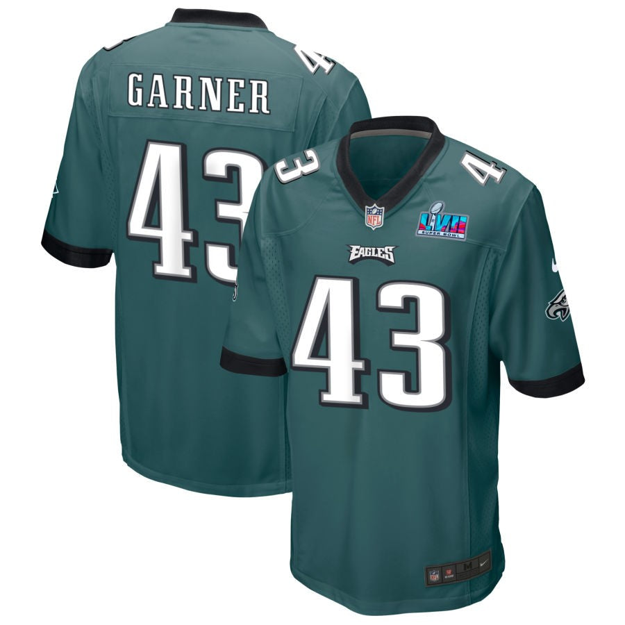 Mekhi Garner Philadelphia Eagles  Super Bowl LVII Game Jersey - Midnight Green