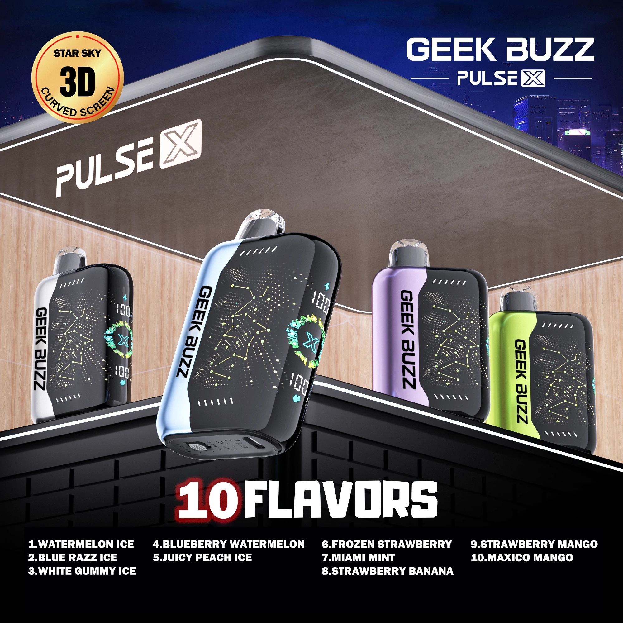 GEEK BUZZ 25K-30K Puffs