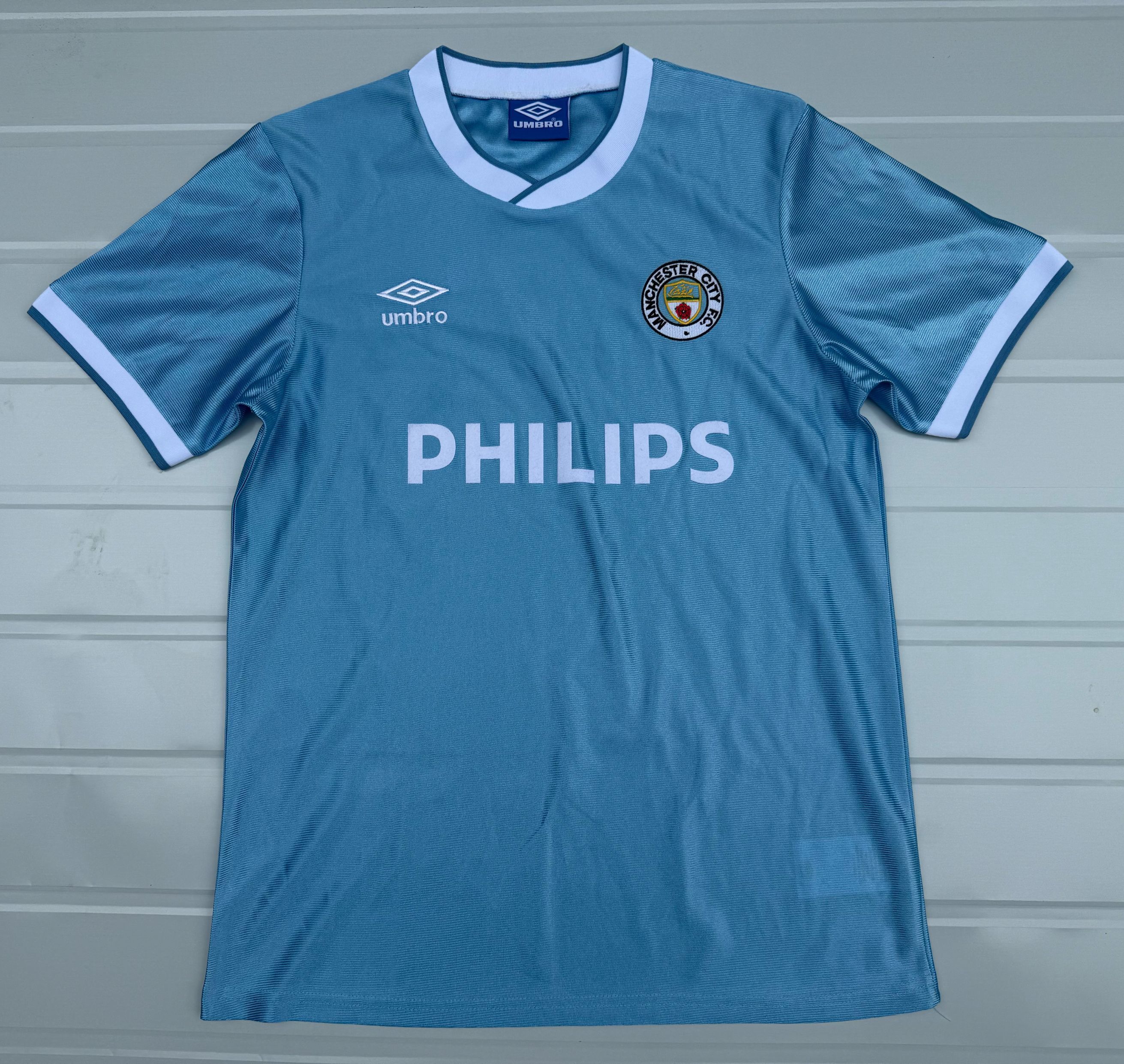 Manchester City 86-87 Retro Home Men Jersey
